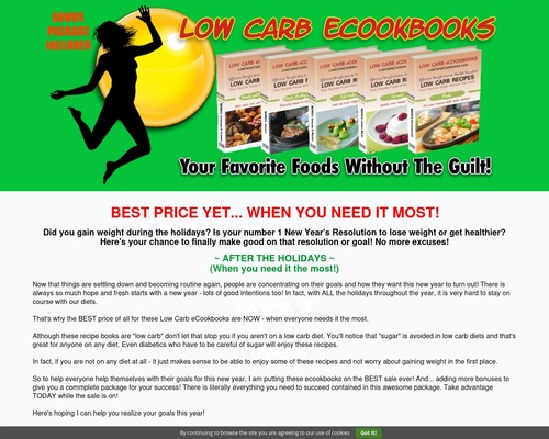 Low Carb eCookbooks Home - Low Carb eCookbooks