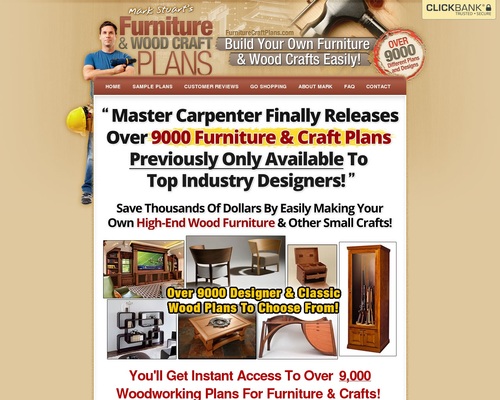 9,000 Wood Furniture Plans and Craft Plans For DIY Woodworking - Furniture Woodworking Plans Bed Desk