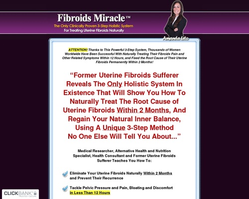 Fibroids Miracle&trade; - OFFICIAL WEBSITE - Heal Uterine Fibroids Naturally