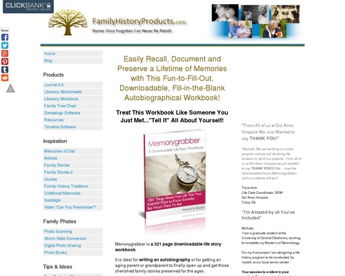 Write Your Life story With a Fill-in-the-Blank Workbook - Memorygrabber