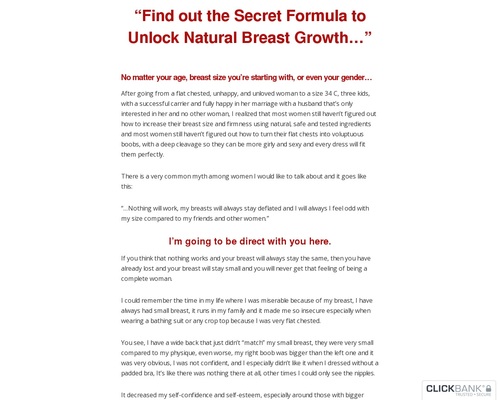 Bigger Breast Formula e-Book - BiggerBreastFormula.com