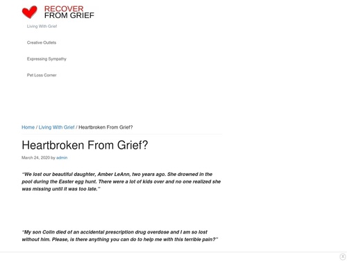 Heartbroken From Grief? - Recover From Grief