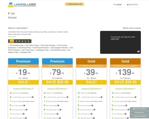 Link Collider - Free Social Media Advertising