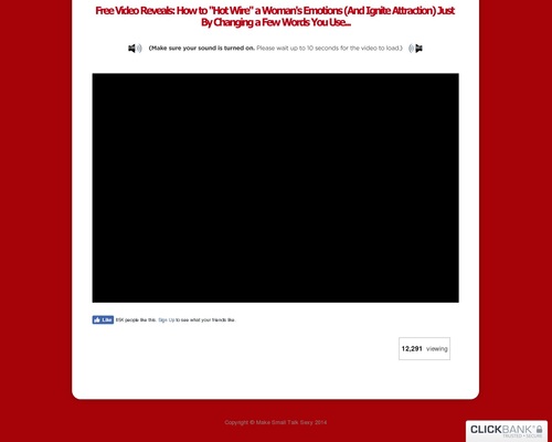 Make Small Talk Sexy - HIGH EPC 75% on upsells and continuity